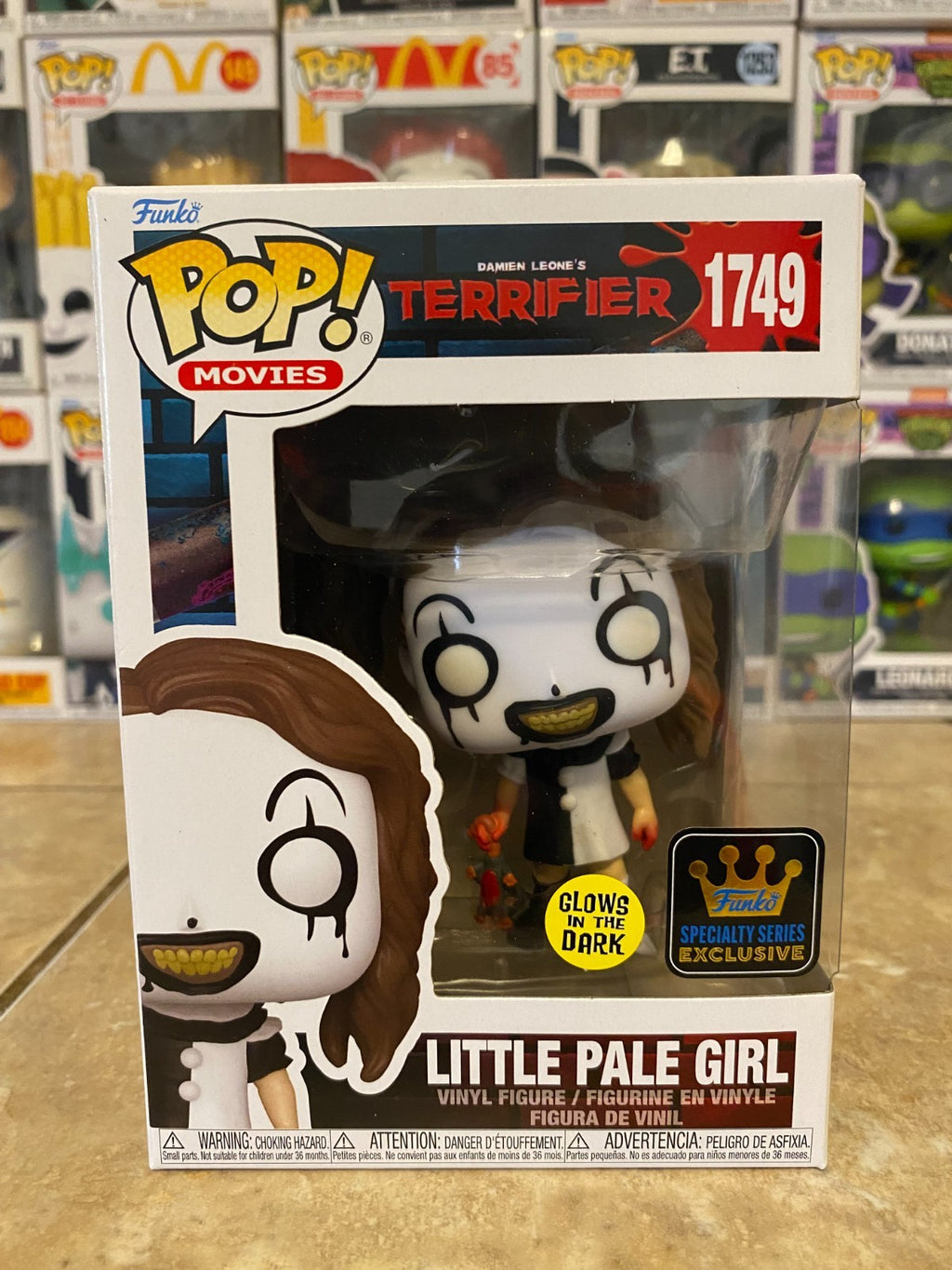 Funko Pop! Terrifier - Little Pale Girl #1749 GITD Specialty Series w Protector