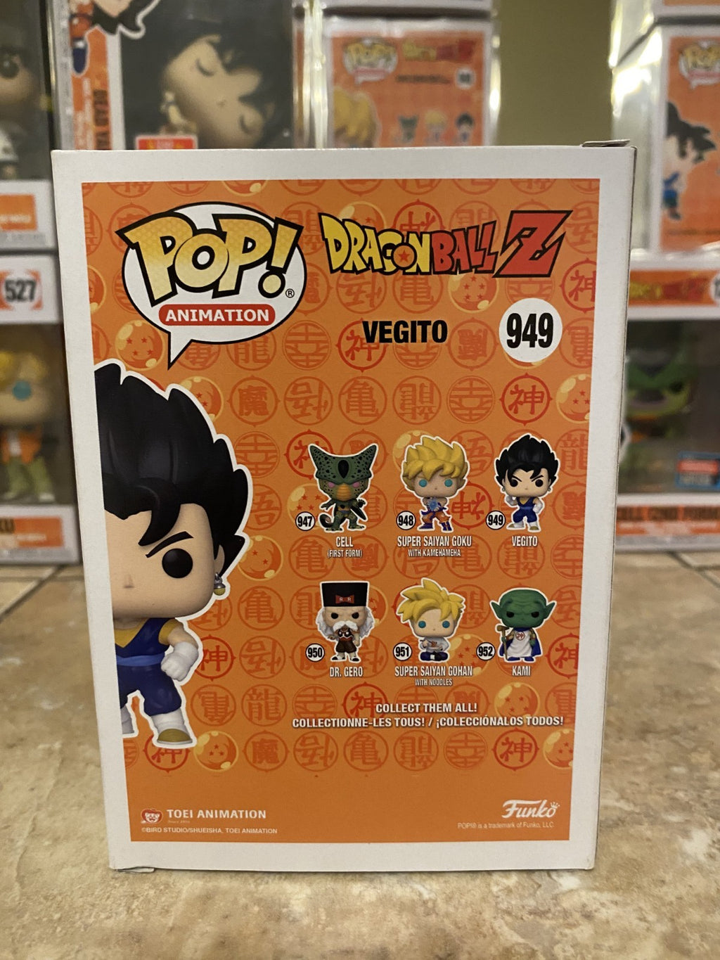 Funko Pop! Animation: Dragon Ball Z #949 Vegito Game Stop Exclusive w Protector