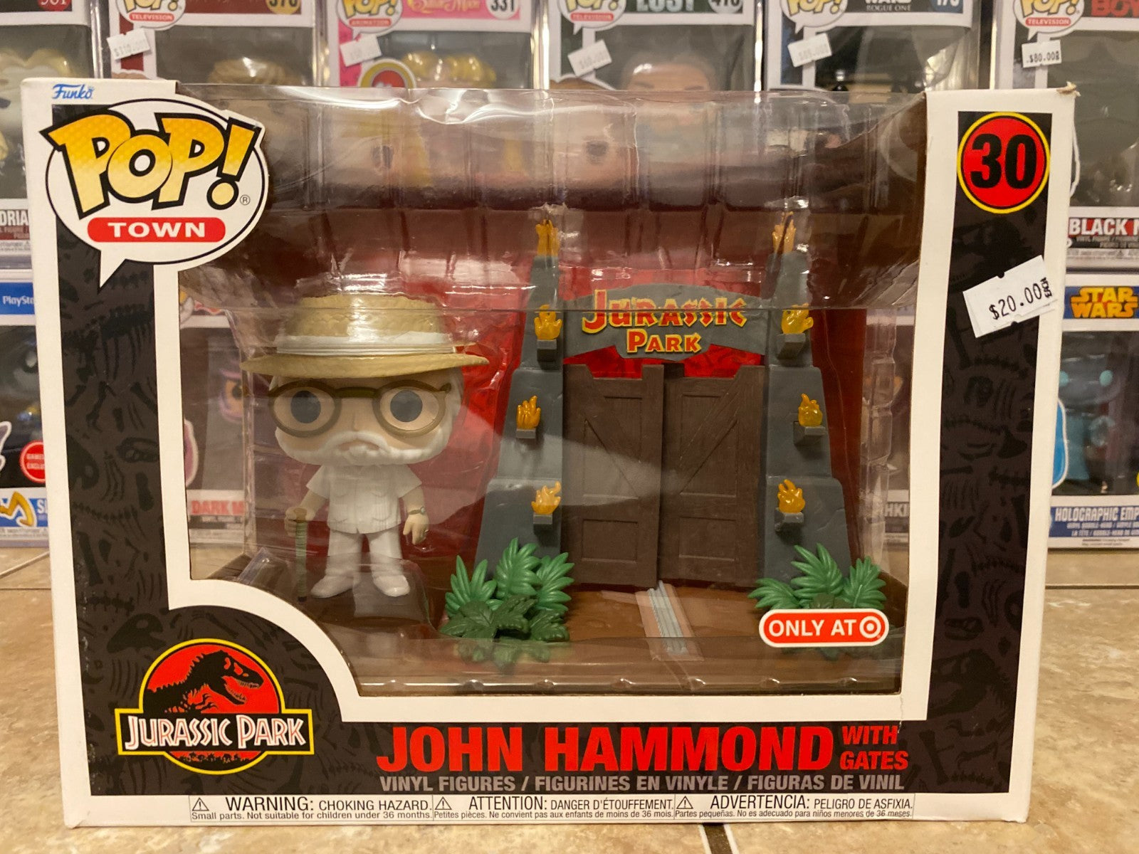 Funko Pop! Town: Jurassic Park - John Hammond with Gates - Target (Exclusive)...