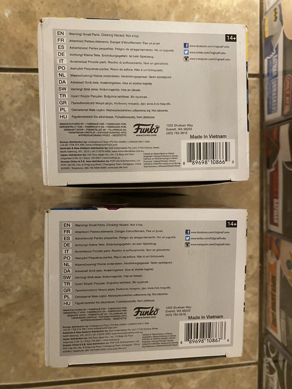 Funko Pop! Batman TV Series - Surf's Up Batman & Joker 2pc Set w/Box Protectors