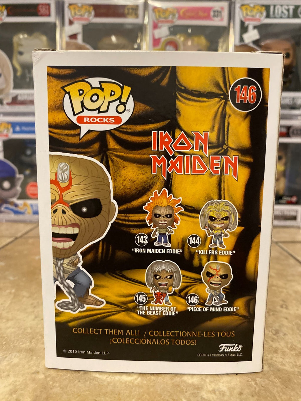 Funko Pop! Vinyl: Piece of Mind Eddie #146 w Protector