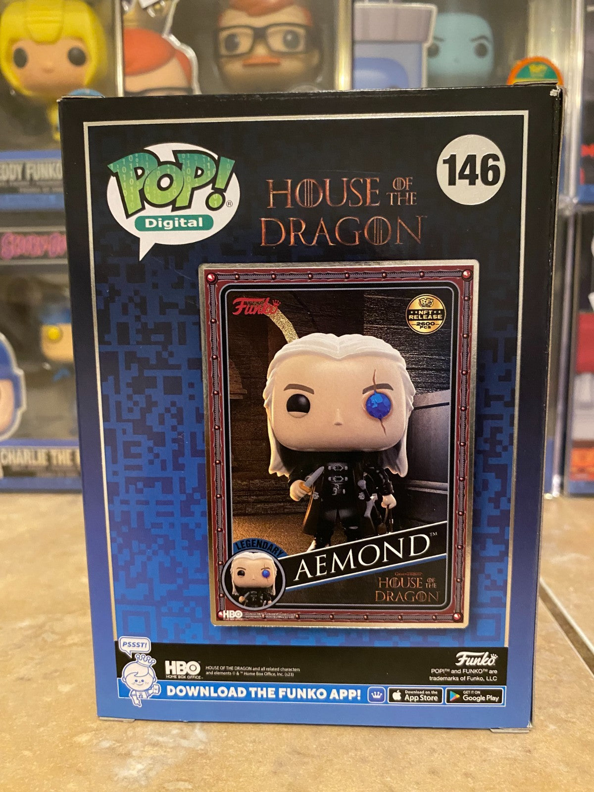 Funko Pop Digital ~ House of the Dragon Aemond Targaryen #146 Legendary ~ LE