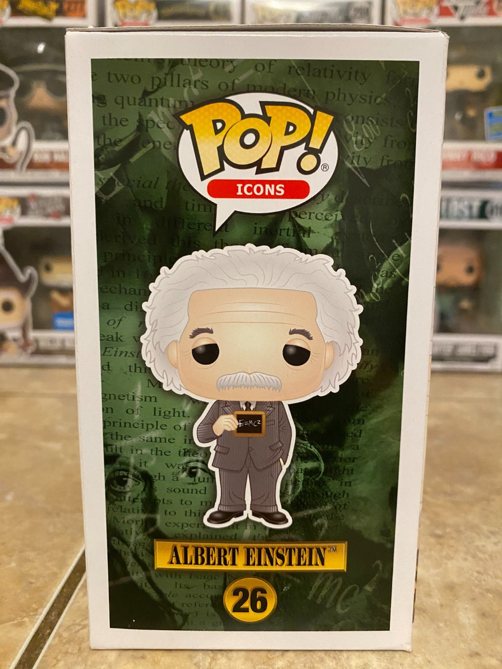 Funko Pop! Vinyl: World History - Albert Einstein #26 w Protector