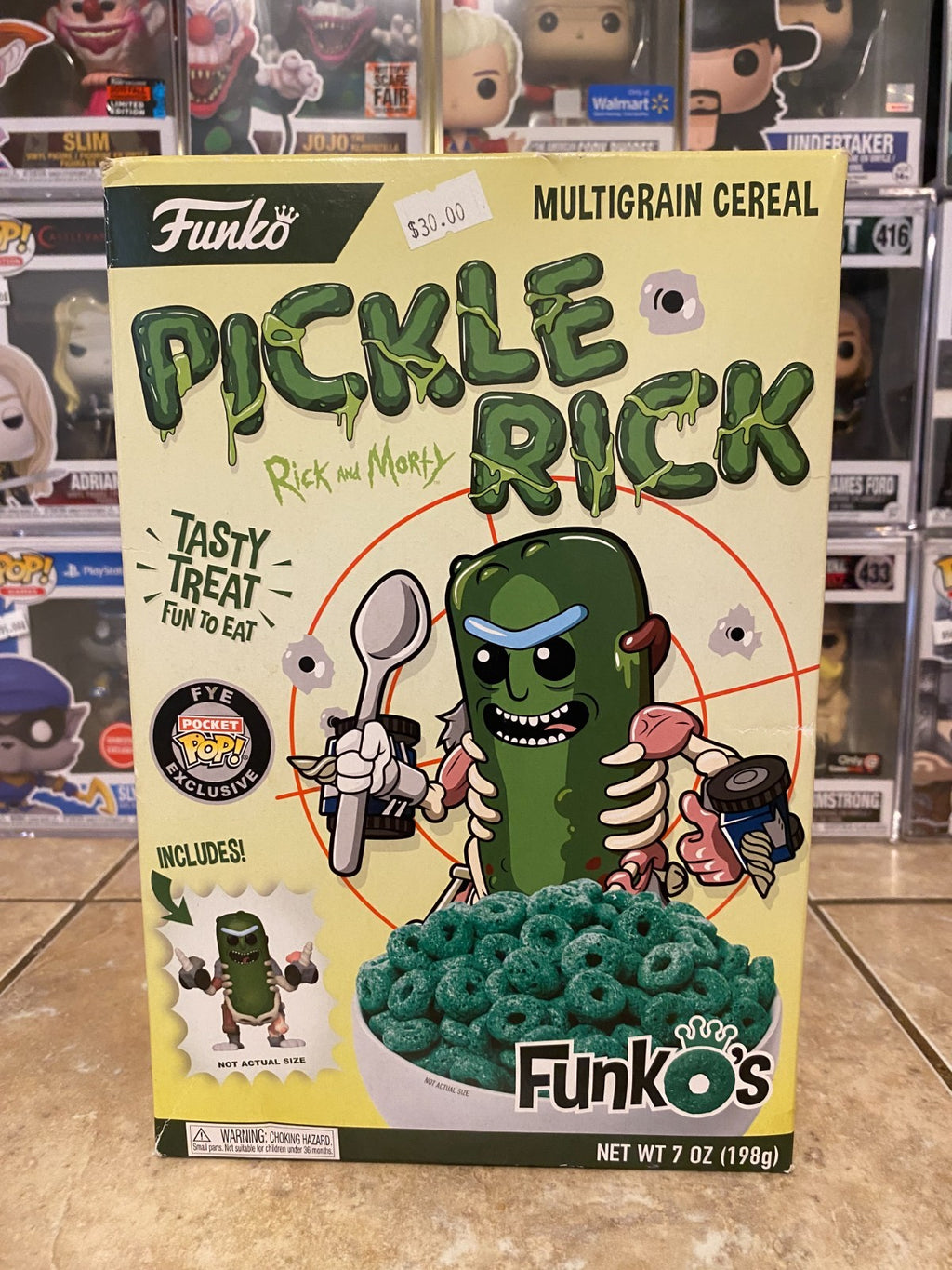 Funko Pop! Rick and Morty (Unopened) Cereal w Pickle Rick Pocket Pop