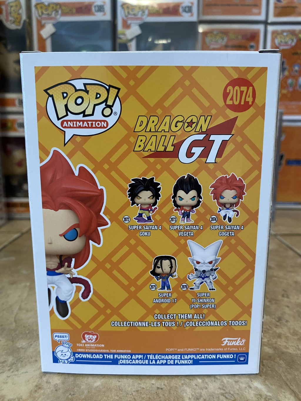 Funko Pop! Dragon Ball Z #2074 Super Saiyan 4 Gogeta w Protector