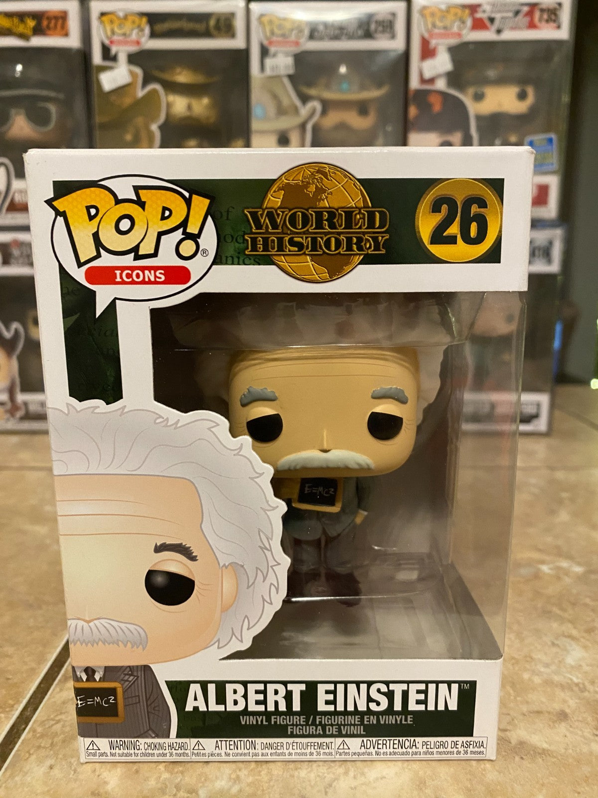 Funko Pop! Vinyl: World History - Albert Einstein #26 w Protector