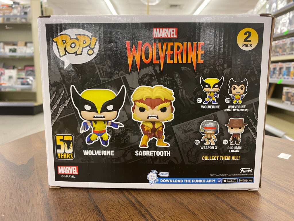 Funko Pop! Vinyl: Marvel - Wolverine & Sabretooth 2-Pack - Funko (Exclusive)