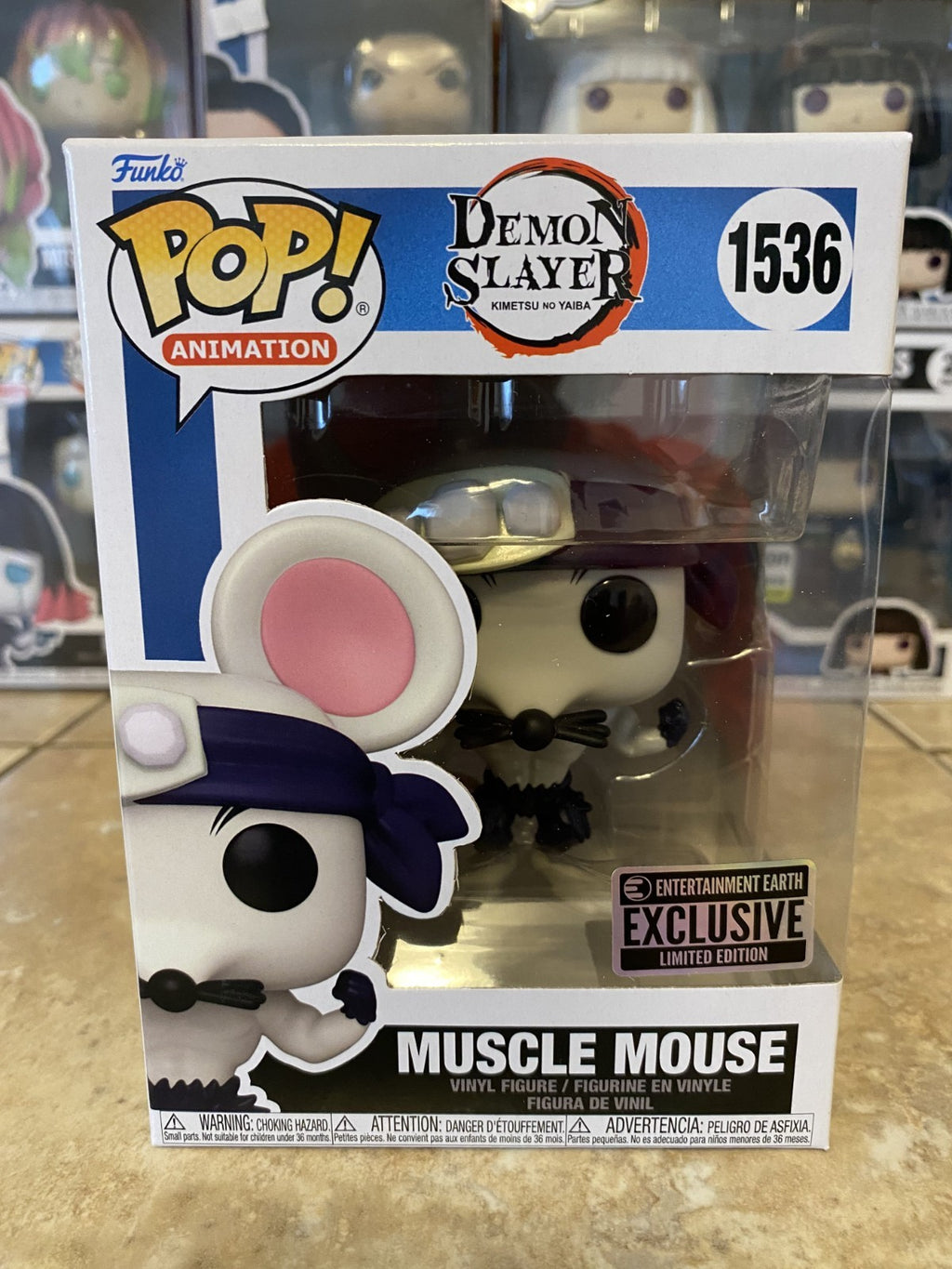 Funko Pop! Demon Slayer #1536 Muscle Mouse Exculsive w/Box Protector