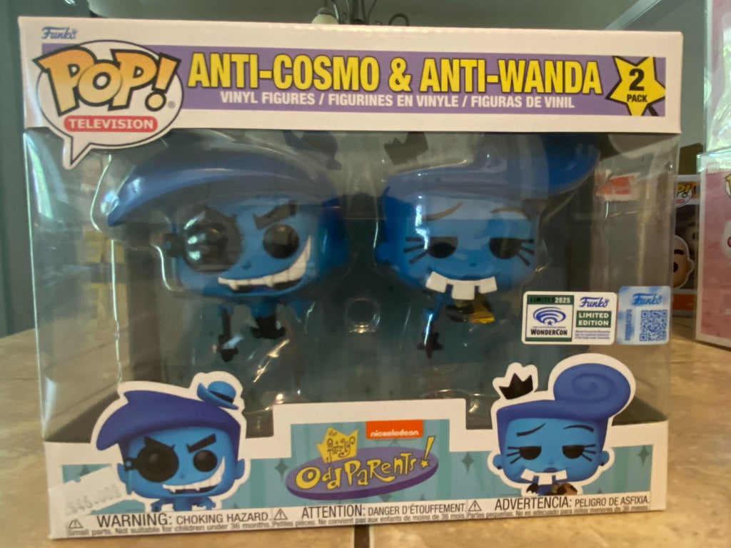 Funko POP Anti Cosmo Wanda 2-pack Wondercon 2025 Official Con Sticker W/ Protect