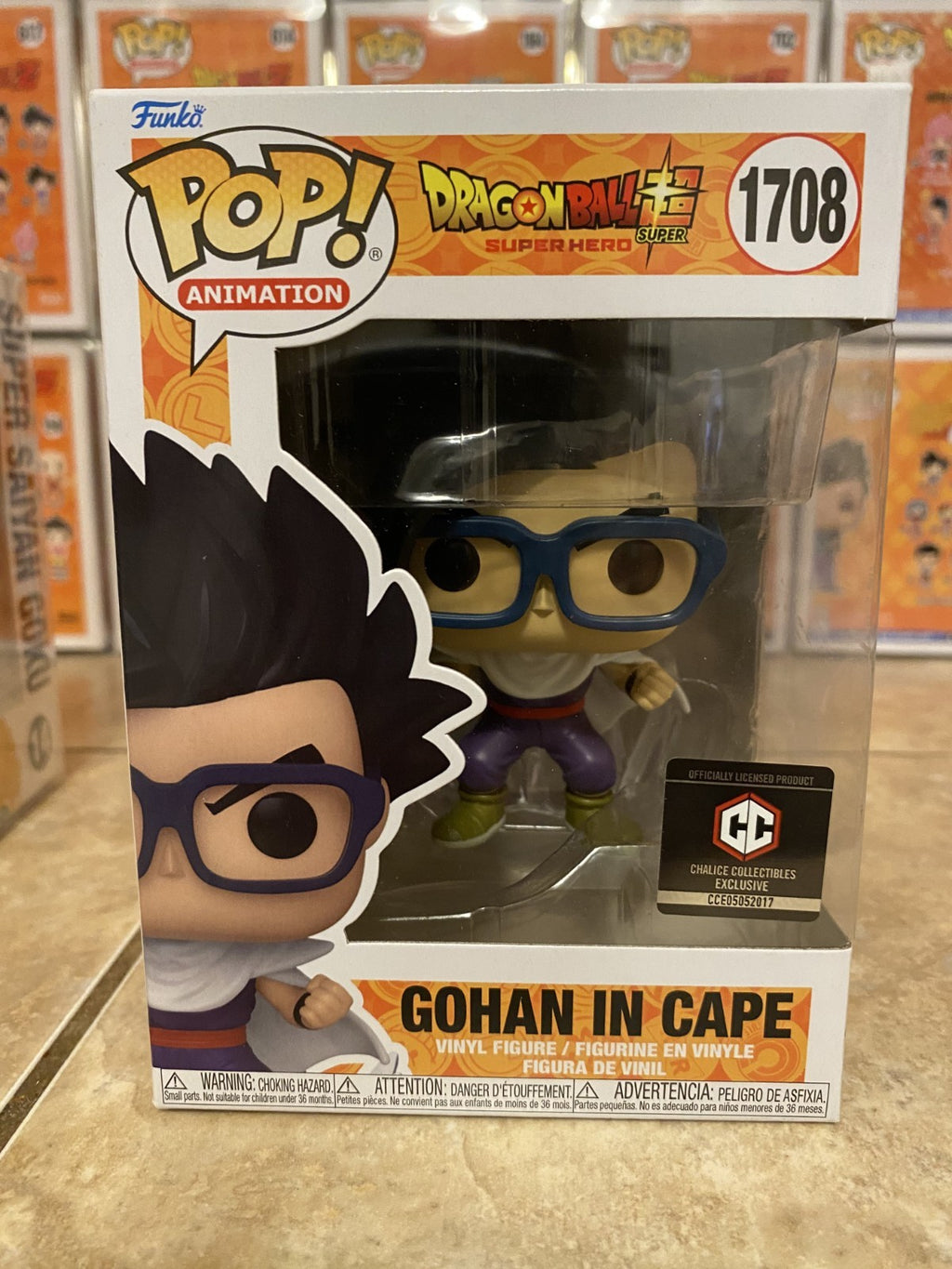 Funko Pop! Dragon Ball Super Hero #1708 Gohan in Cape Exclusive w Protector