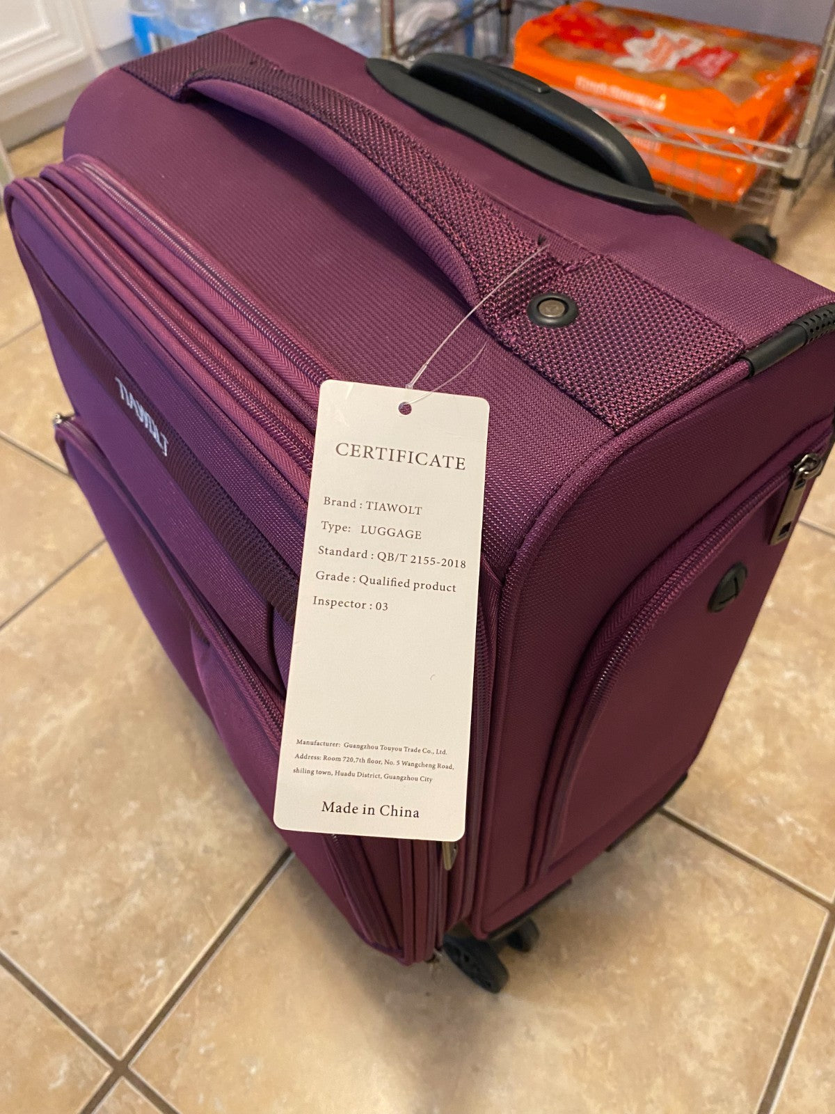 Underseater Carry-On Luggage Airline Approved with Spinner Wheels, 16 Inch