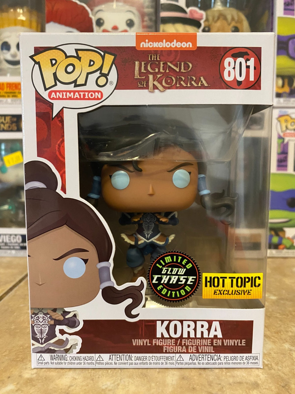 Funko Pop! Vinyl: Nickelodeon - Korra (GITD Chase) - Hot Topic Excl w Protector