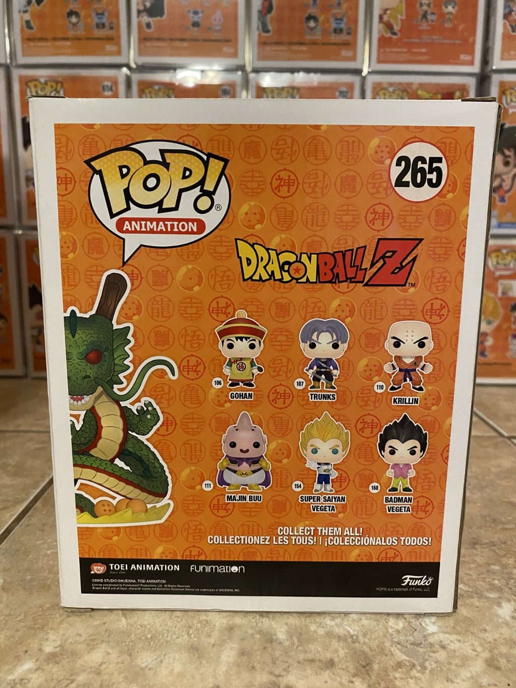 Funko Pop!  Dragon Ball Z - #265 (Golden) 6" Shenron Hot Topic Exclusive