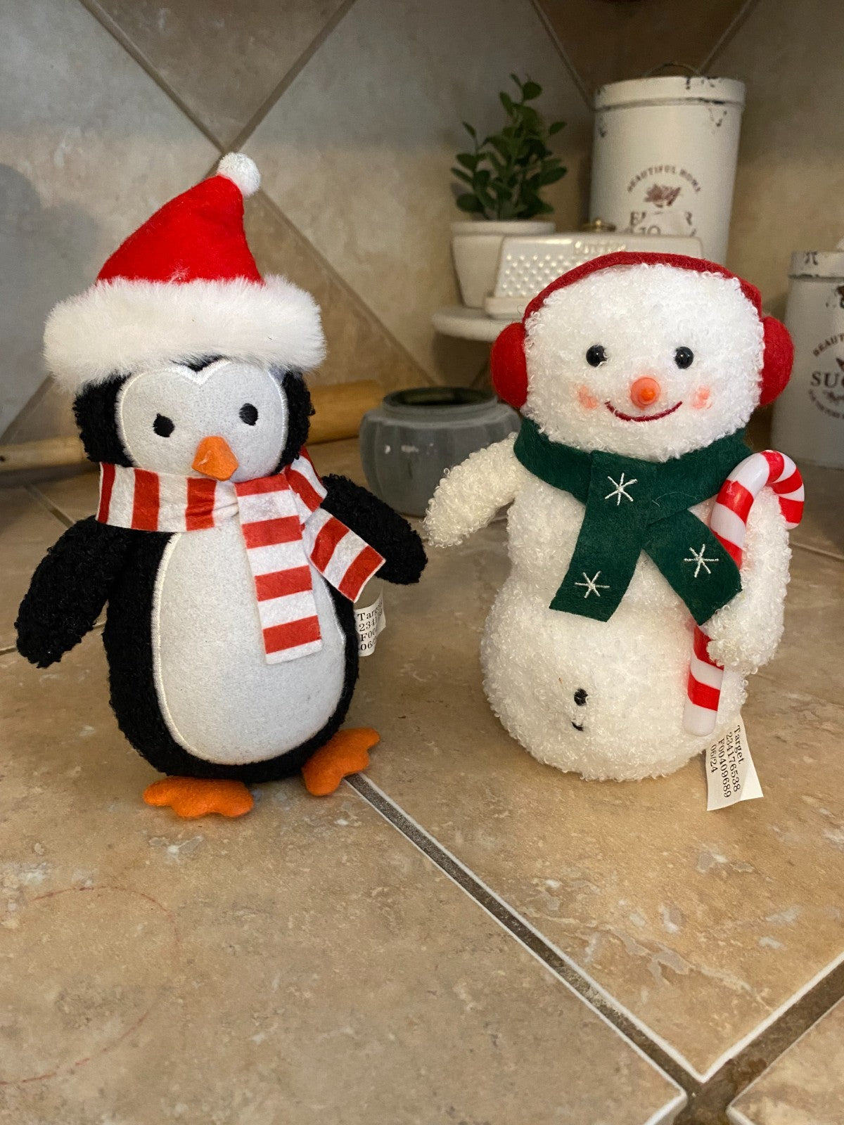 Snowman and Penguin Set 5" Plush Christmas Set