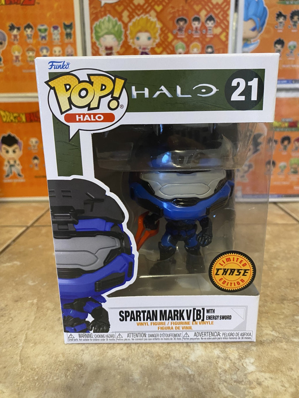 Funko Pop! Vinyl: Halo - #21 Spartan Mark V with Energy Sword (Chase)w Protector