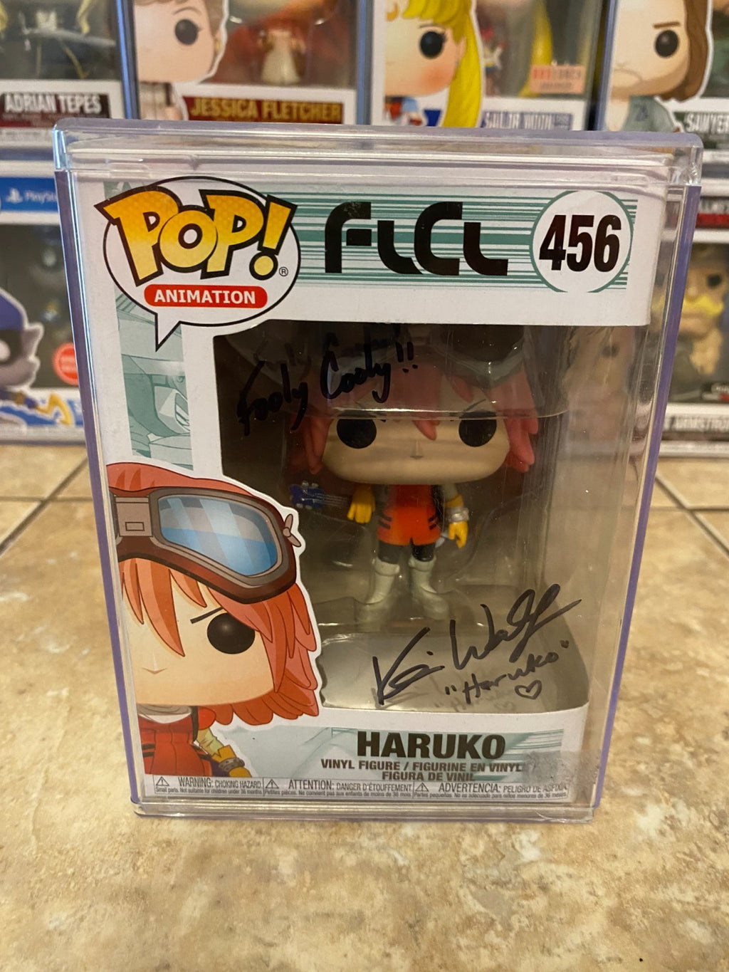 Signed Haruko FLCL Funko Pop By Kari Wahlgreen At Triad Anime Con 2025 No Auth