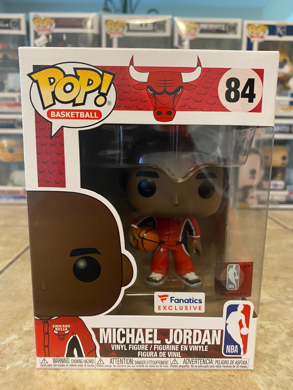 Funko Pop! Vinyl: Michael Jordan - Fanatics (Exclusive) #84 w Protectors