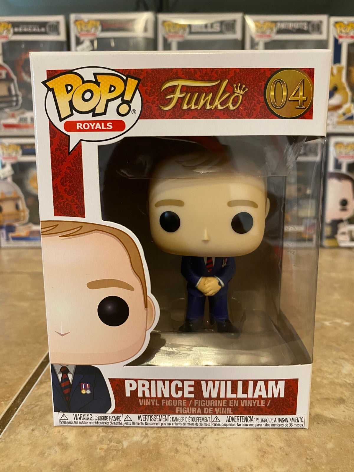 Funko Pop! Vinyl: Prince William, Duke of Cambridge #04 w Protector