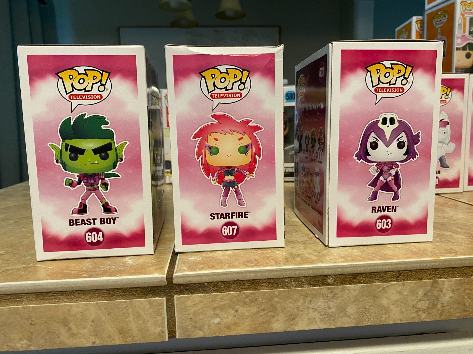 Teen Titans Go! Funko Pop! Vinyl Figures Set of 6 #603 thru #608