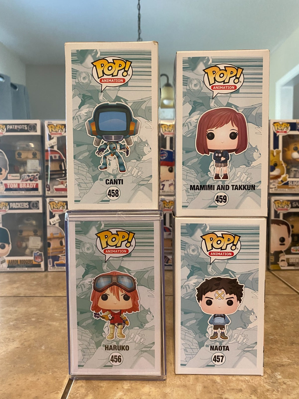 Full Funko FLCL Set of 4 With Signed Haruko by Kari Walhgreen NO COA