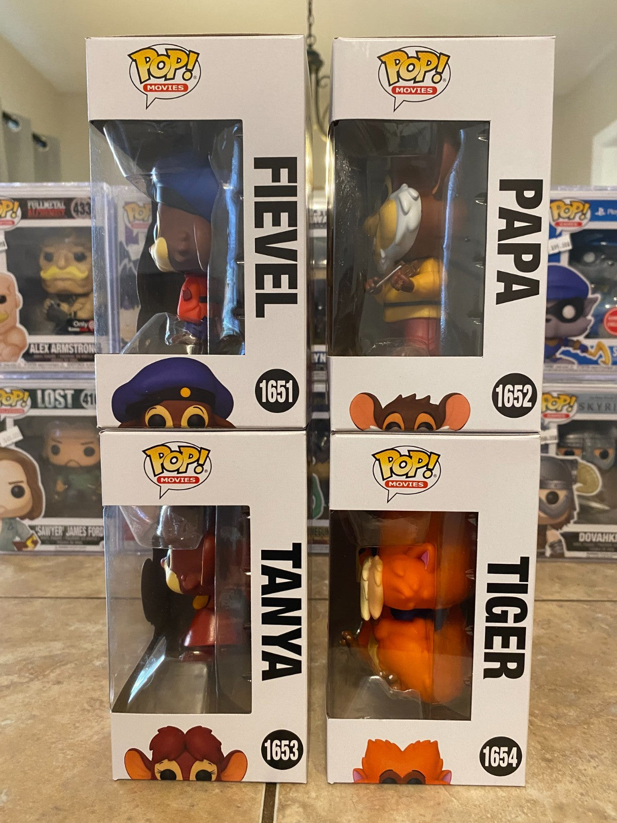 Funko Pop! Movies! An American Tail Set of 4Figures w Protectors