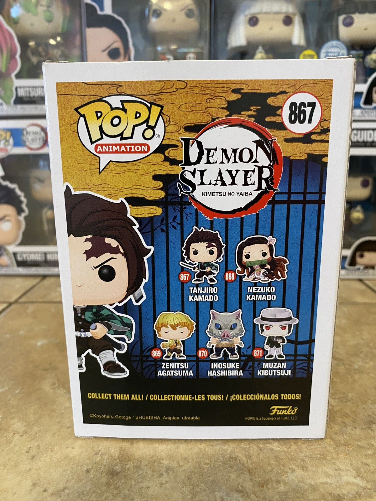 Funko Pop! Demon Slayer Tanjiro Kamado #867 w/Box Protector