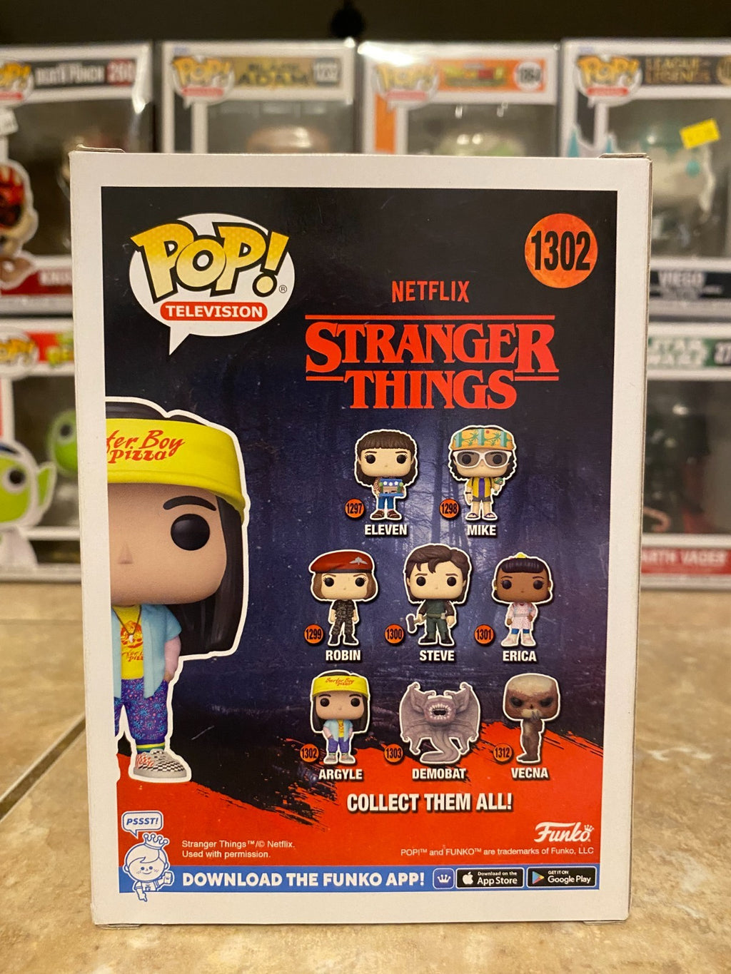 Funko Pop! Vinyl: Stranger Things - Argyle #1302 w Protector
