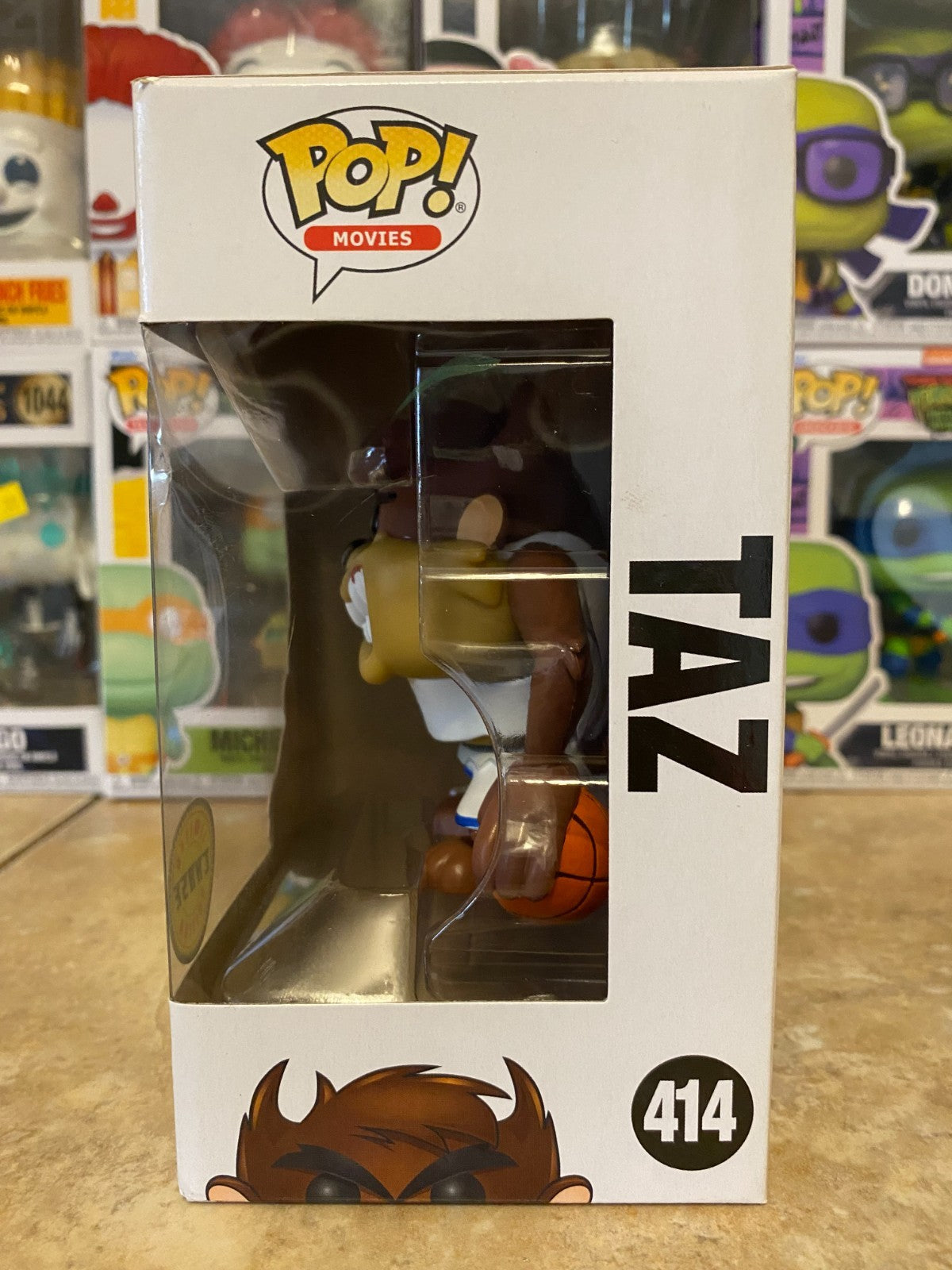 Funko Pop! Vinyl: Space Jam - Tasmanian "Taz" Devil (Chase) #414 w Protector