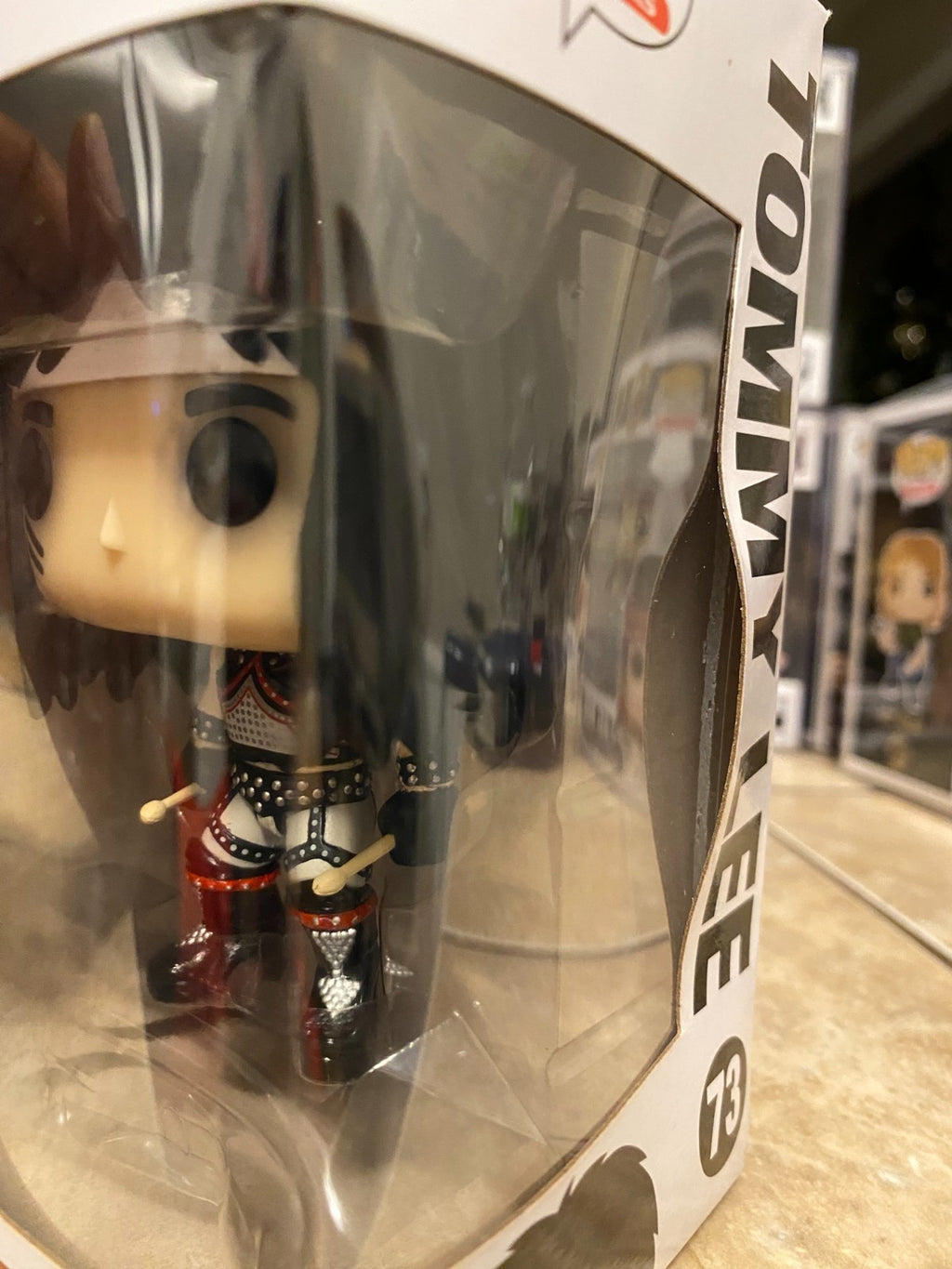 Funko Pop! Rocks Motley Crue - Vaulted Tommy Lee Figure w Box/Screen Damage