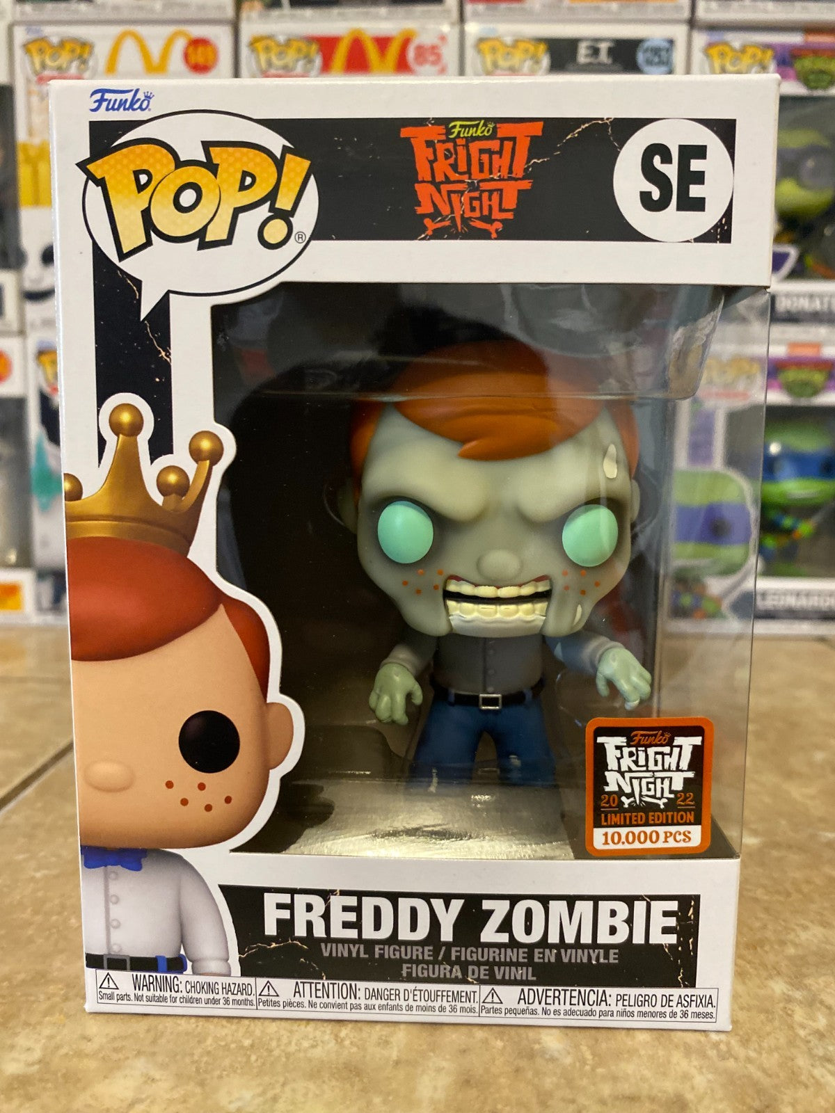 Funko Pop! Freddy Zombie - (Fright Night 2020 ) -- 10,000 pcs. - w/ protector