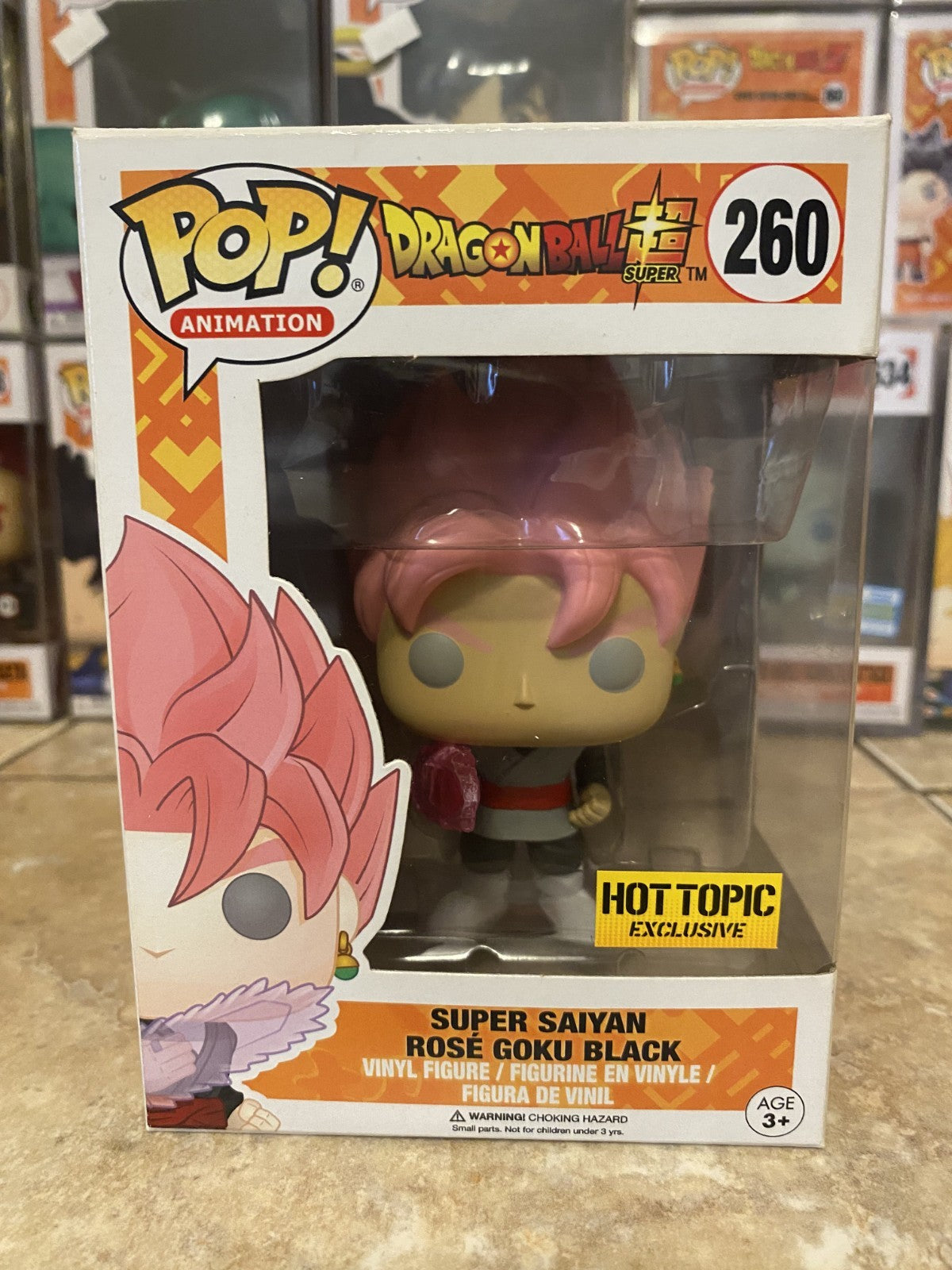 Funko Pop! Dragon Ball Z Super Saiyan Rose Goku Black HT Exclusive w Protector