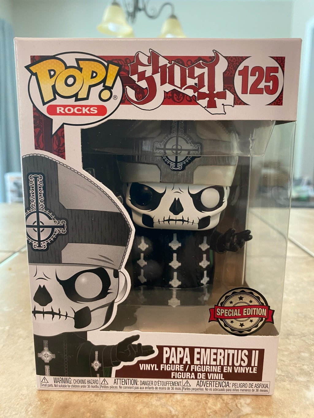 Funko Pop! Ghost Papa Emeritus II #125 - Rare SE Exclusive w Soft Protector