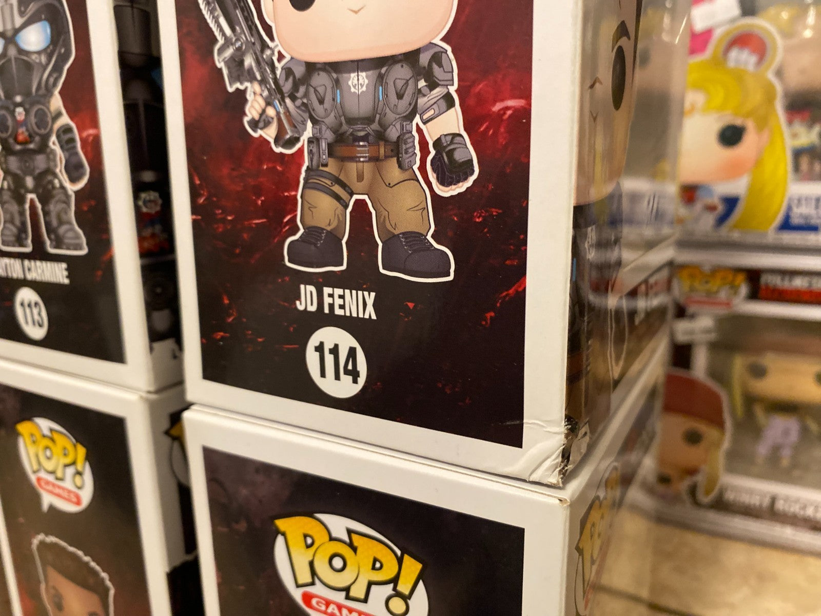 Funko Pop! Gears of War Complete (Common) Wave 1 Set #112-117 w Protectors