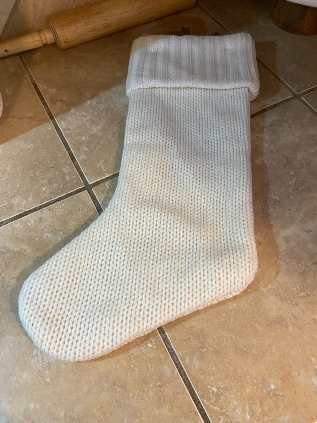 Wondershop Cable Knit Monogram Stocking (Red/White Letter X) X-mas