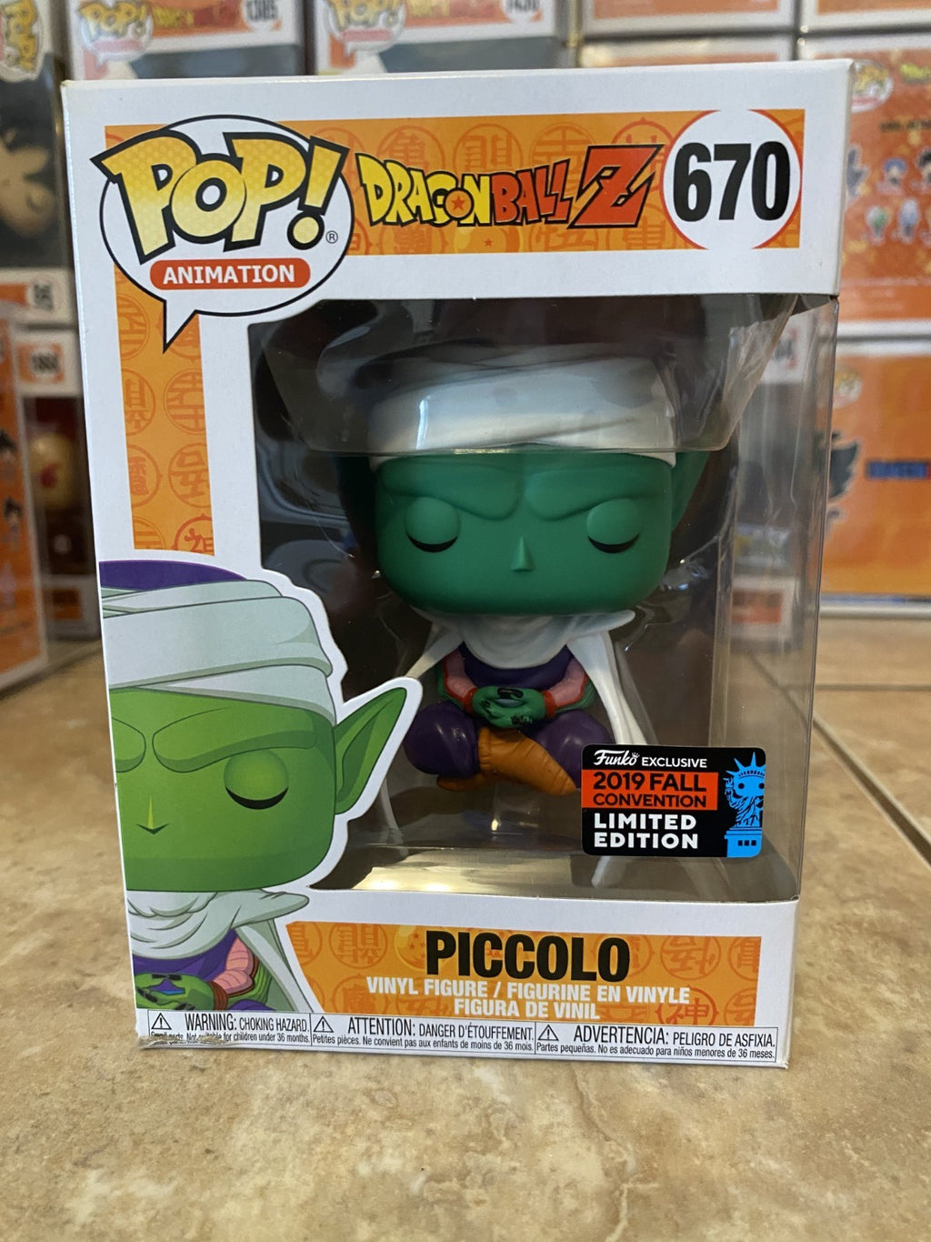 Funko Pop Dragon Ball Z #670 Piccolo 2019 NYC Fall Convention LE w Protector