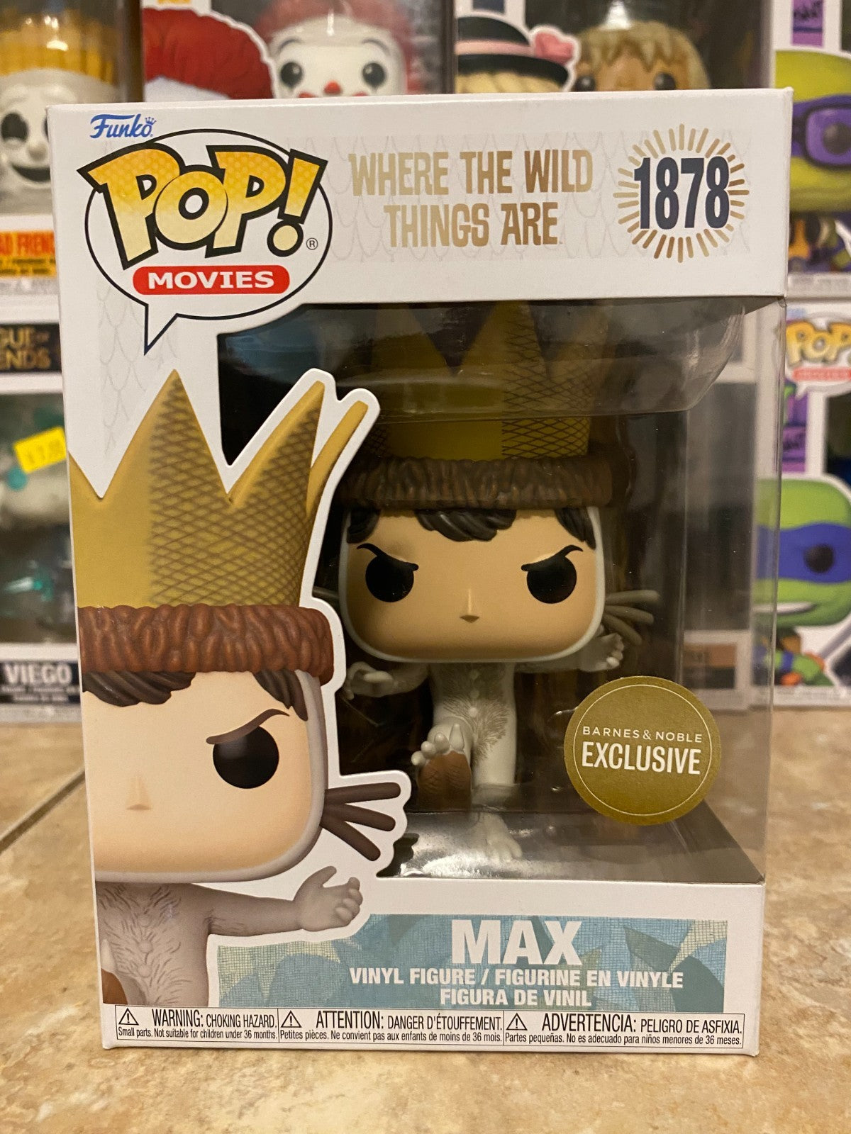 Funko POP! Where The Wild Things Are: Max - Barnes & Noble Excl 1878 w Protector