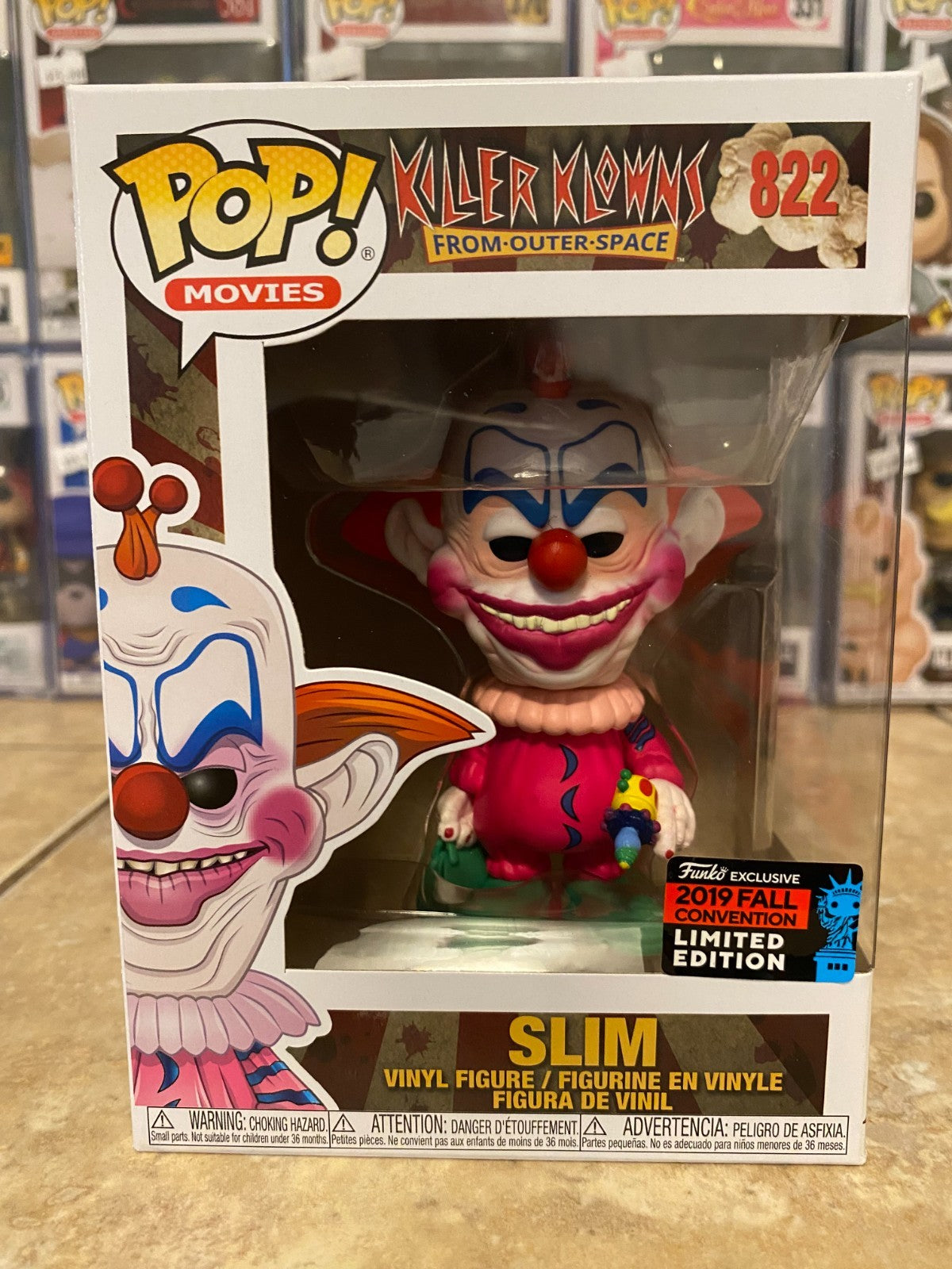 Funko Pop! SLIM Killer Klowns From Outer Space #822 2019 Fall Convention LE