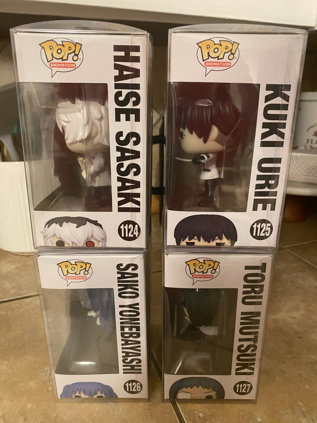 Funko Pop! Tokyo Ghoul:RE - Set of 4 #1124-1127 w Protectors