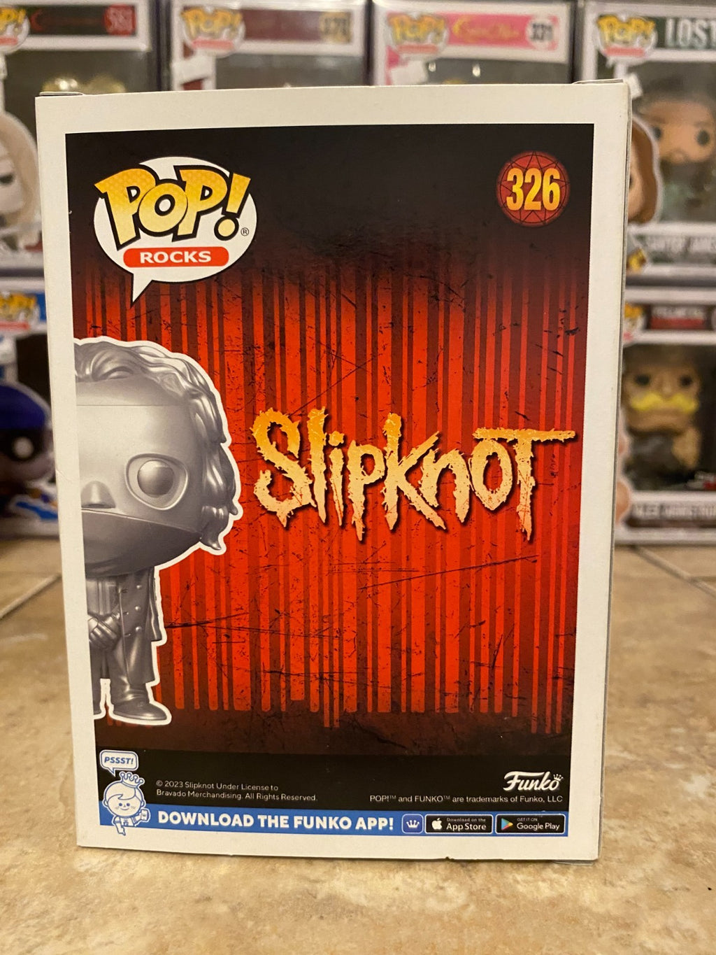 Funko POP! Slipknot Corey Taylor #326 ~ Hot Topic Exclusive (Box Damage)