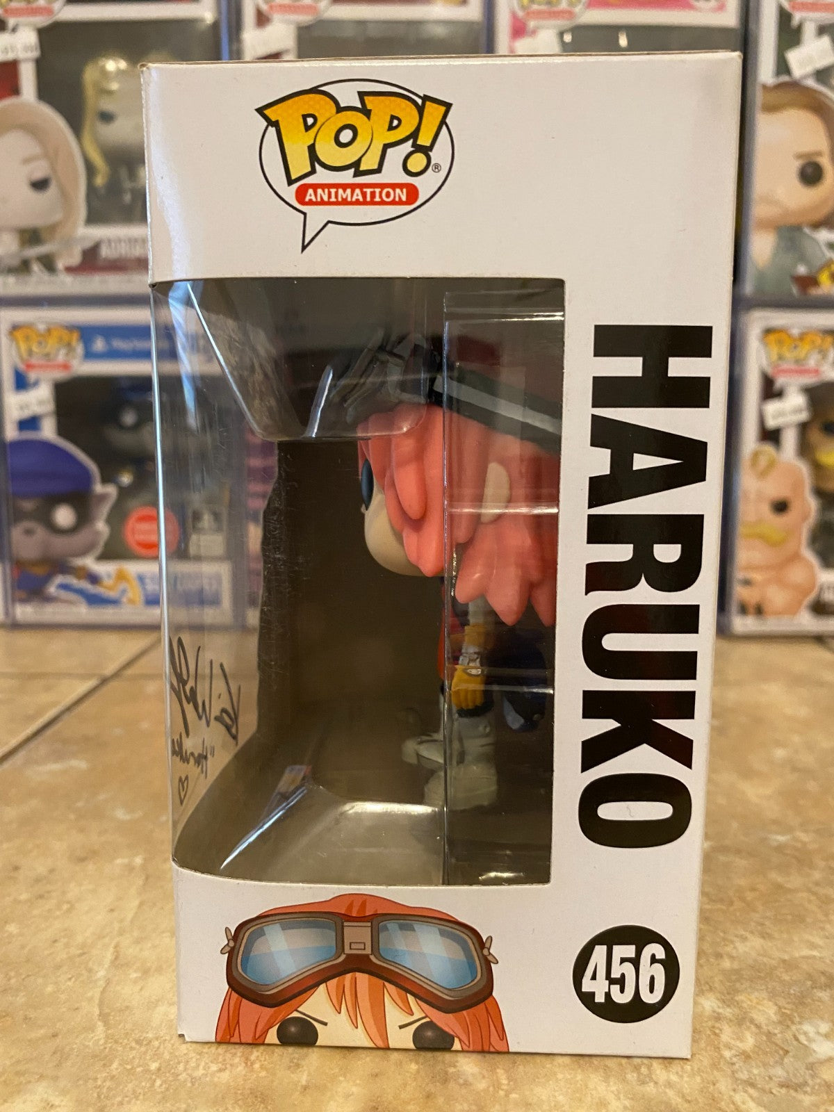 Signed Haruko FLCL Funko Pop By Kari Wahlgreen At Triad Anime Con 2025 No Auth