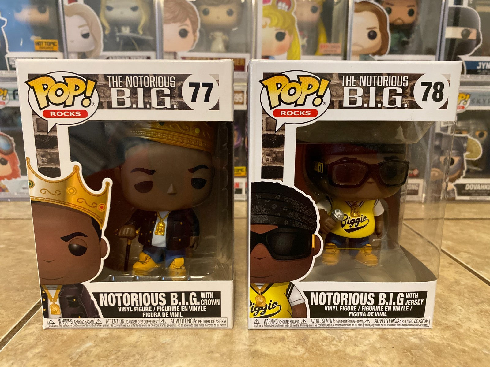 Funko Pop! Rocks: Notorious B.I.G. Set of 2 Figures w Protectors