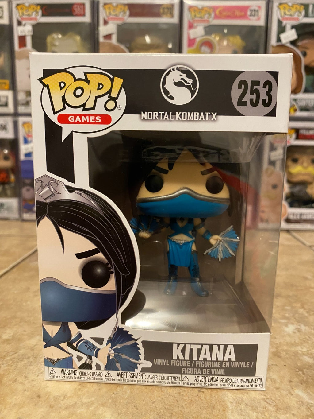 Funko Pop! Games Mortal Kombat X #253 Vaulted Kitana Vinyl Figure w Protector