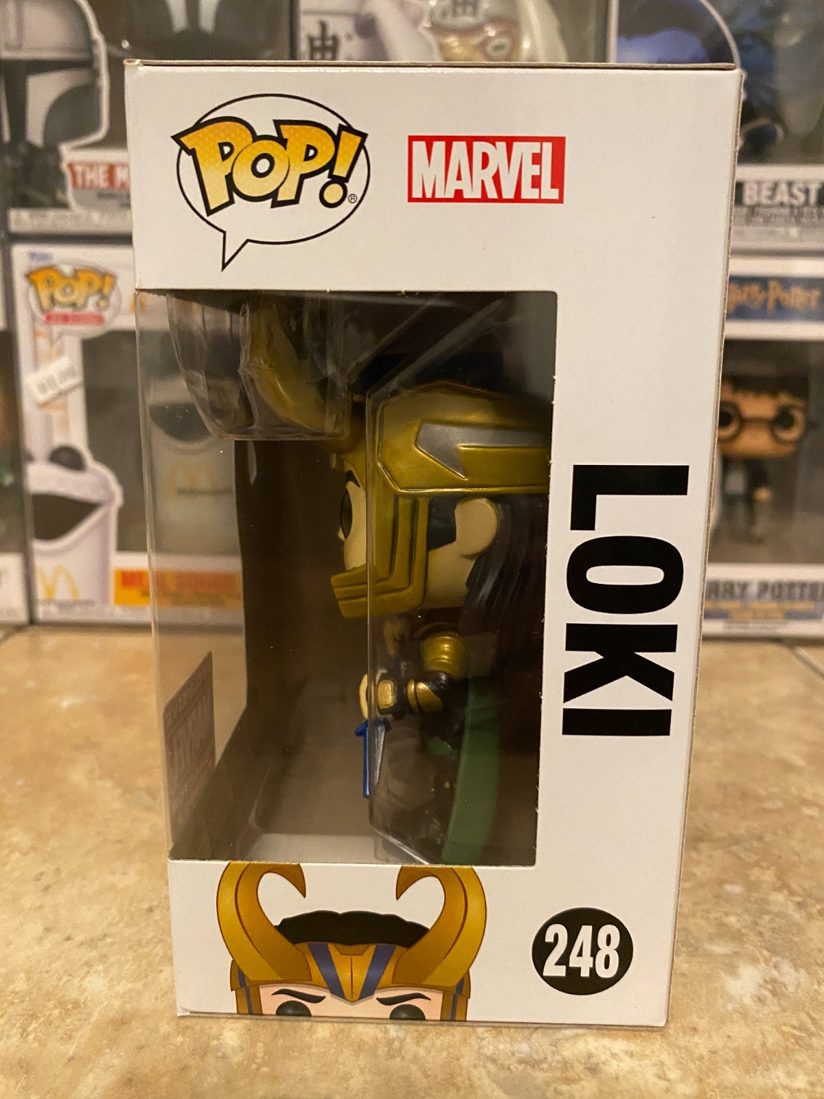Funko Pop Loki Ragnarok #248 Marvel Collector Corps Exclusive w Protector