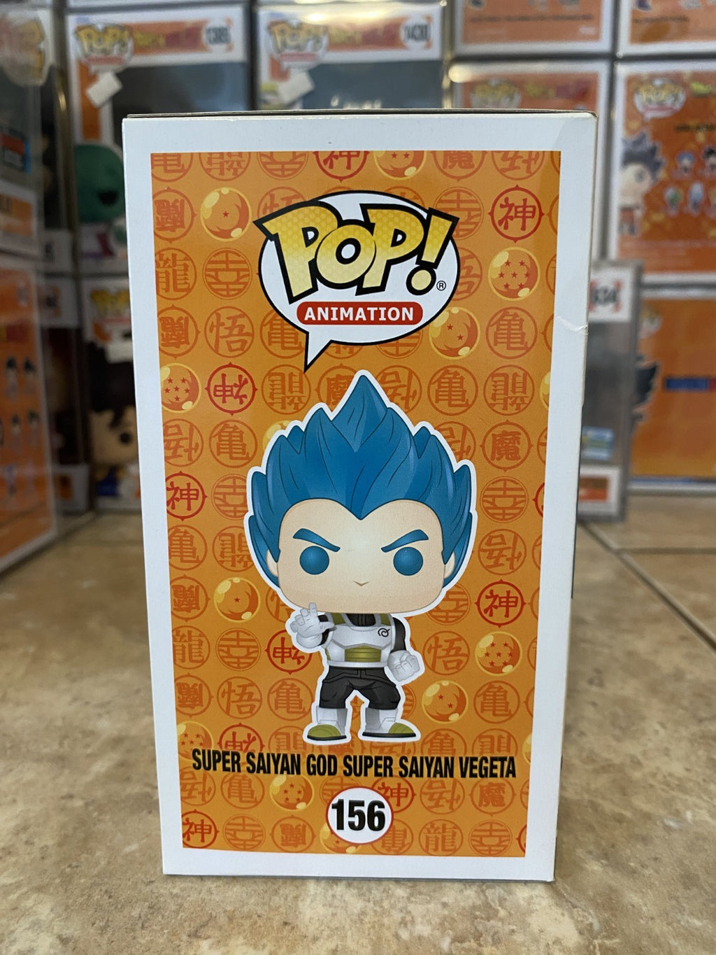 Funko Pop! Dragon Ball Z #156 Super Saiyan God Super Saiyan Vegeta w Protector
