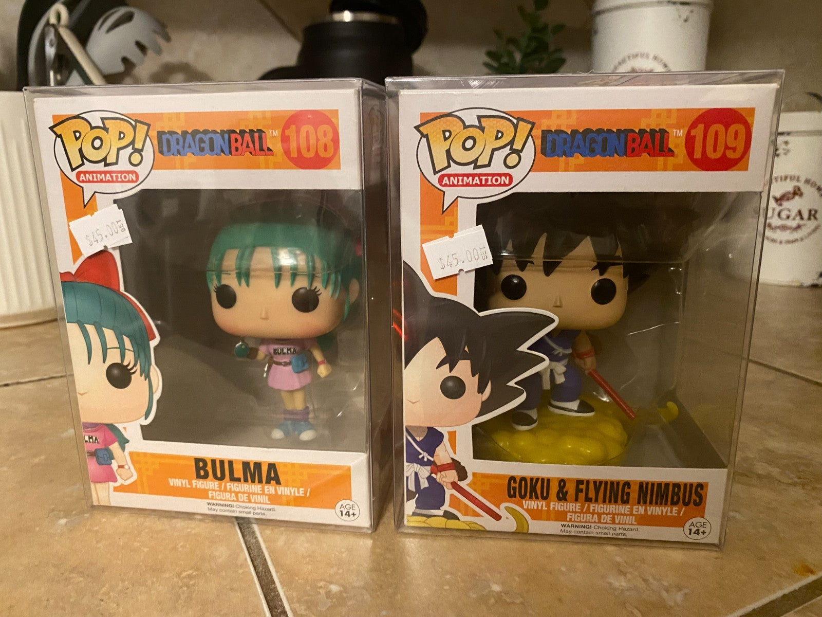 Funko Pop! Dragonball Set of 2 #108 - #109 w Protectors