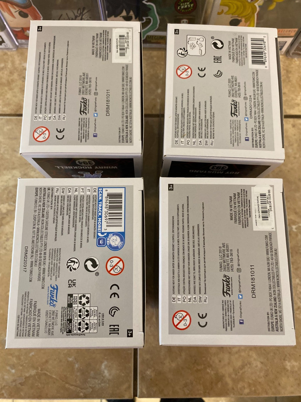 Funko Pop! Full Metal Alchemist Lot of 4 Edward Alphonse Winry Roy w Protectors