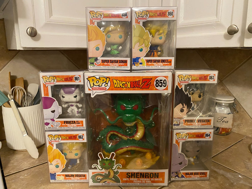 Funko Pop! Dragon Ball Z set of 7 Figures #858-#864 w Protectors