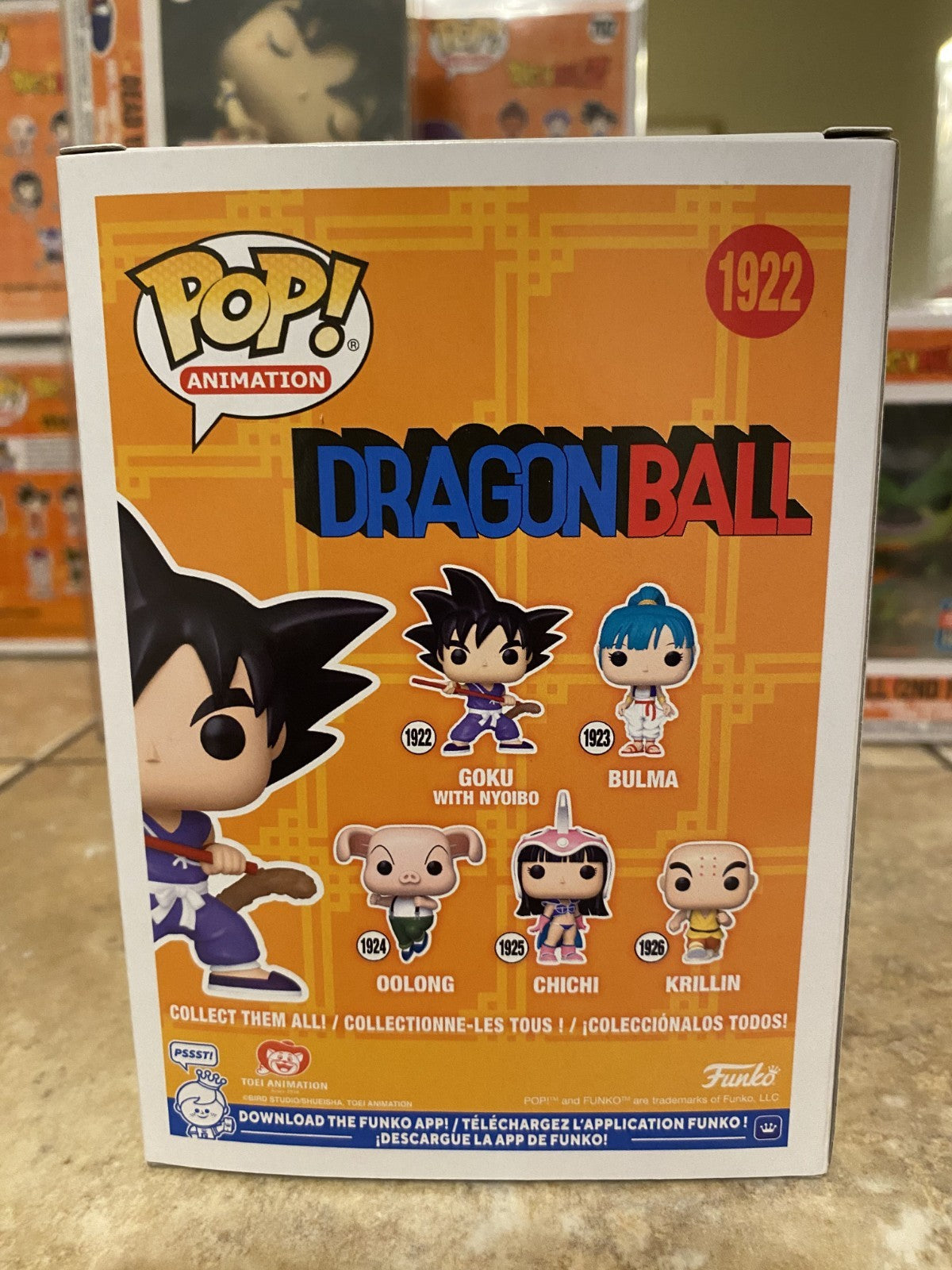Funko Pop! Animation: Dragon Ball #1922 Goku & Nyoibo w Protector