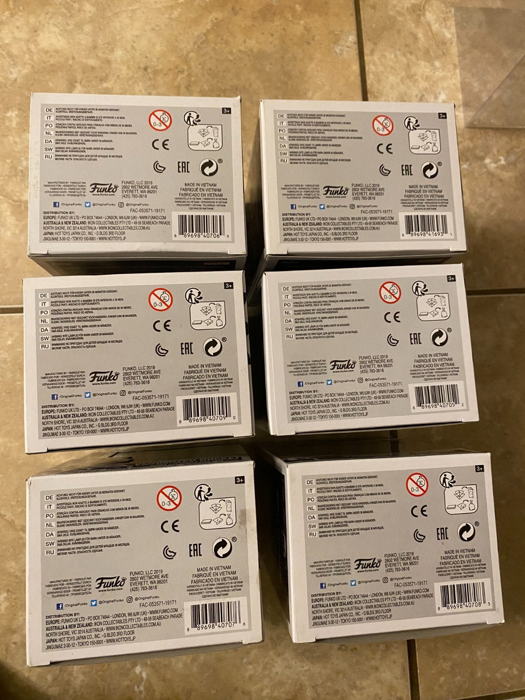 Funko Pop! Marvel: Venomized Complete Lot of 6 #511 thru #515 w Protectors