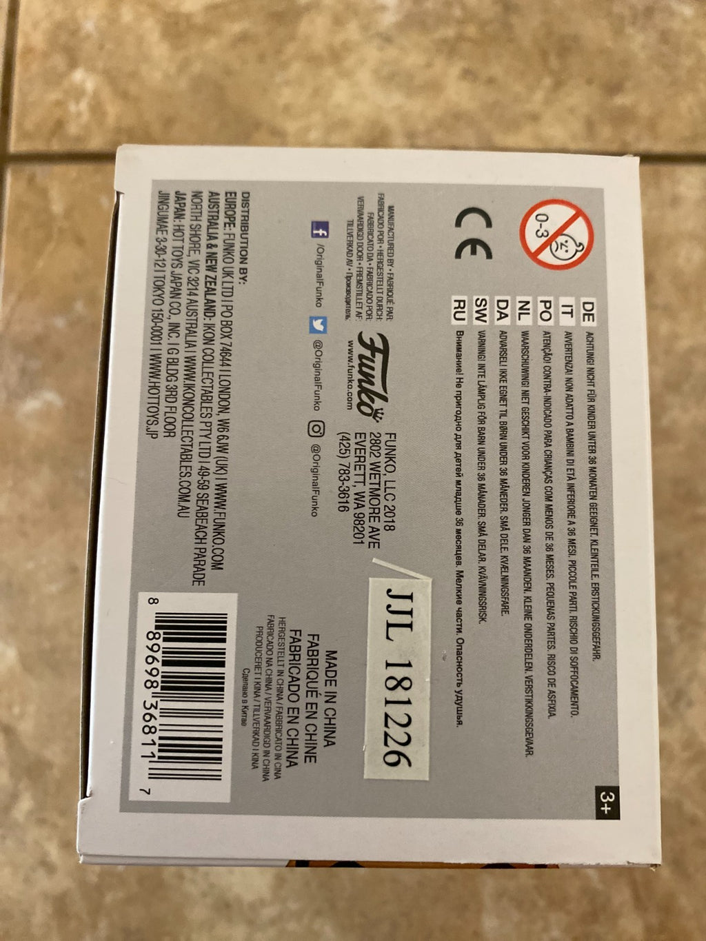 FUNKO POP! Pedro (265) from SHAZAM! Signed by Jovan Armand W/BAM COA